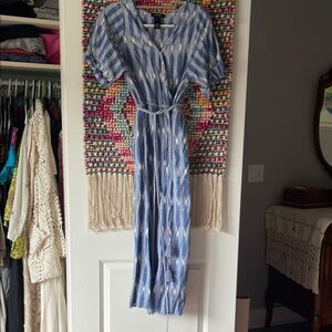 Blue Striped Women's Dress